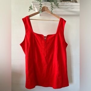 NWT AVA & VIV Women’s Red Top - Size: 3X (24/26)